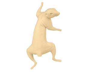 Taxidermy Form Grey Squirrel Climbing Up 7 1/4 X 10 1/2 Right Turn 