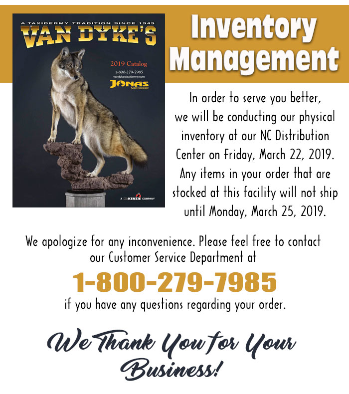 2019 Van Dyke Inventory Announcement